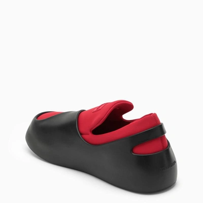 Shop Ferragamo Red/black Hybrid Slip-on