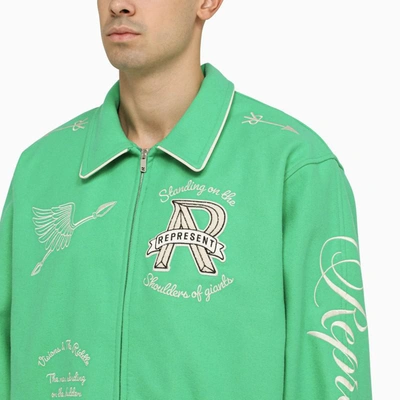 Shop Represent Bomber Jacket In Green