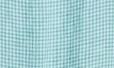 Eileen Fisher Sleeveless Seersucker Check Midi Dress In Amalfi