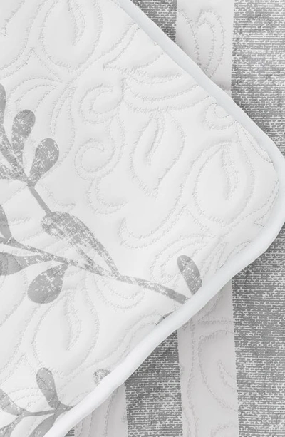 Ienjoy Home All Season Sprouting King 3-piece Down Alternative Reversible Comforter Set In Light Gray