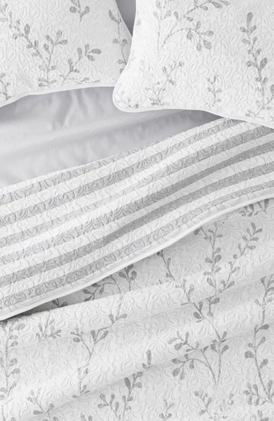 Ienjoy Home All Season Sprouting King 3-piece Down Alternative Reversible Comforter Set In Light Gray