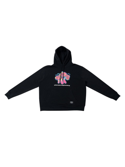 Shop Wesc Men's 90's Mike Shroomspiracy Graphic Hoodie In Black