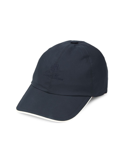 Shop Loro Piana Men's Wind Baseball Hat In Tonal Blue Navy Ivory