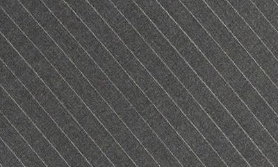 Pari Passu Chase Pinstripe Wool Blend Bias Midi Skirt In Gray