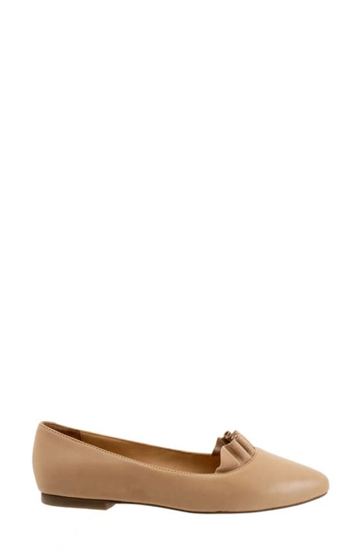 Shop Trotters Elsie Pointed Toe Flat In Light Beige