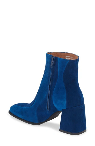Shop Jeffrey Campbell Lavalamp Bootie In Blue Suede Combo