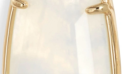 Shop Kendra Scott Elle Faceted Drop Earrings In Gold Iridescent Opalite