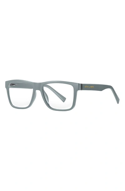 Fifth & Ninth Parker 57mm Square Blue Light Blocking Glasses In Matte Grey