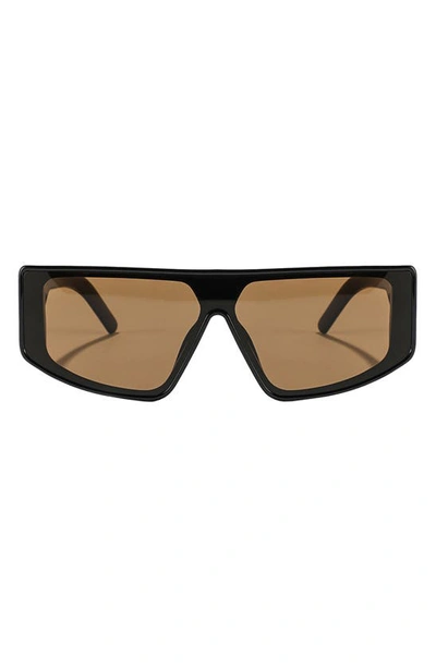 Shop Fifth & Ninth Tatum 61mm Square Sunglasses In Brown/ Black