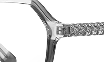Fifth & Ninth Nelli 53mm Round Blue Light Blocking Glasses In Transparent Grey