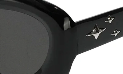 Fifth & Ninth Bianca 54mm Polarized Round Sunglasses In Black