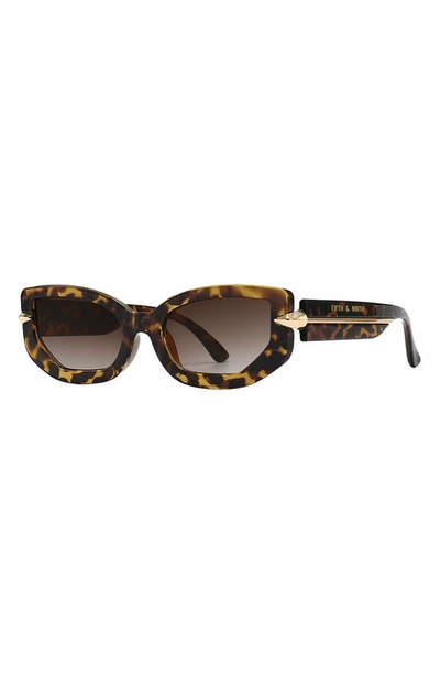 Fifth & Ninth Elle 58mm Polarized Geometric Sunglasses In Torte