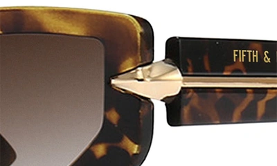 Fifth & Ninth Elle 58mm Polarized Geometric Sunglasses In Torte
