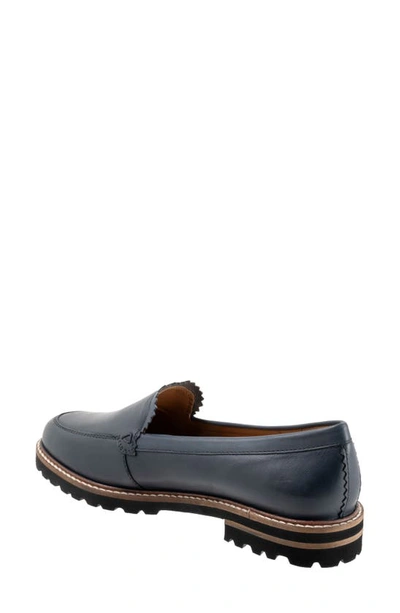 Shop Trotters Fayth Loafer In Navy