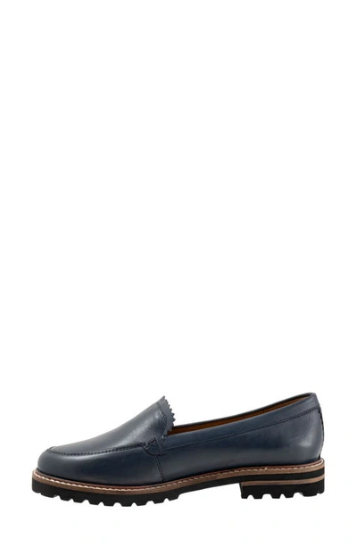 Shop Trotters Fayth Loafer In Navy