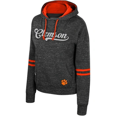 Shop Colosseum Charcoal Clemson Tigers Catherine Speckle Pullover Hoodie