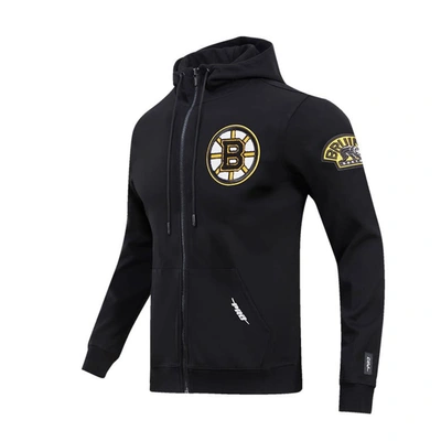 Shop Pro Standard Black Boston Bruins Classic Chenille Full-zip Hoodie Jacket