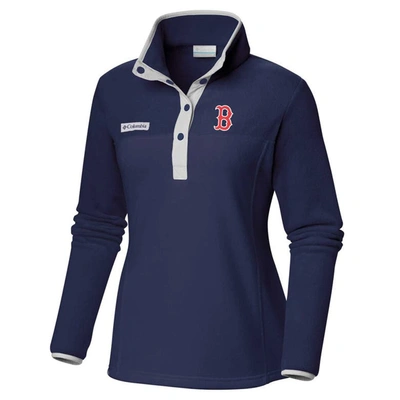 Shop Columbia Navy Boston Red Sox Benton Springs Half-snap Sweatshirt