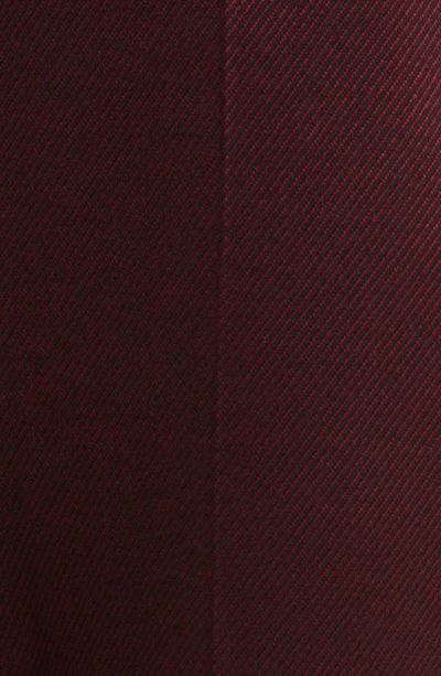 Hugo Boss Slim-fit Trousers In Woven Fabric With Monogram Buttons In Maroon Twill Fantasy