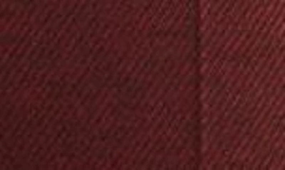 Hugo Boss Slim-fit Trousers In Woven Fabric With Monogram Buttons In Maroon Twill Fantasy