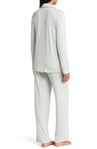 Shop Nordstrom Moonlight Eco Knit Pajamas In Green Hush