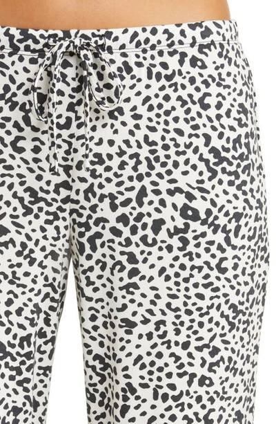 Shop Nordstrom Moonlight Eco Knit Pajamas In Black Leopard