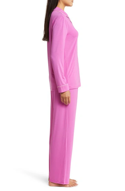 Shop Nordstrom Moonlight Eco Knit Pajamas In Purple Orchid