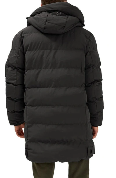 Point Zero Levi Water-resistant Packable Hooded Puffer Coat In Black