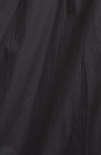 The Row Althena Padded Hooded Quarter-zip Track Jacket In Black