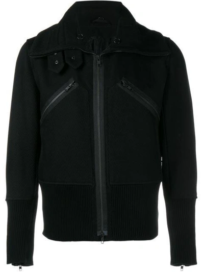 Shop Ann Demeulemeester Ribbed Detail Jacket