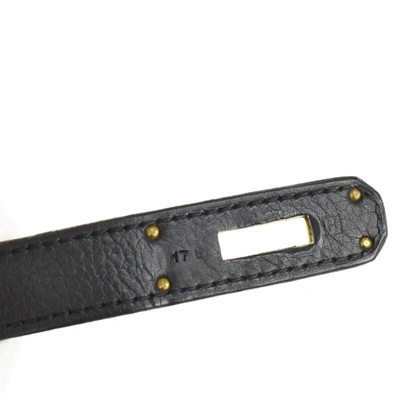 Birkin 35 leather handbag Hermès Black in Leather - 28813332