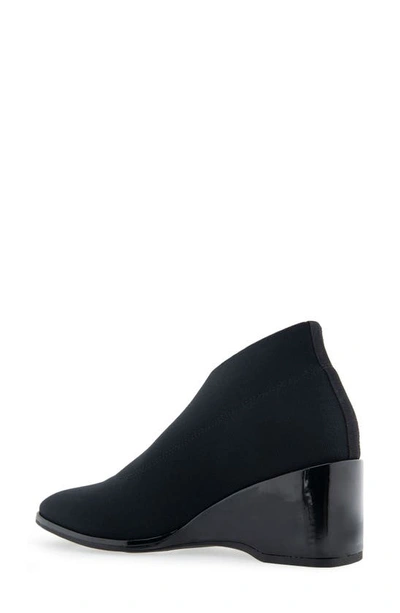 Aerosoles Anini Boot-ankle Boot-wedge In Black Elastic