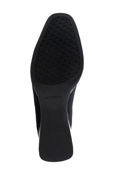 Aerosoles Anini Boot-ankle Boot-wedge In Black Elastic