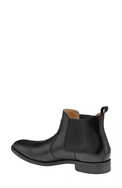 Johnston & Murphy Lewis Chelsea Boot In Black Full Grain
