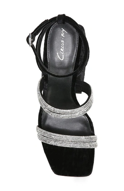 Shop Circus Ny By Sam Edelman Mila Jewel Ankle Strap Platform Sandal In Black