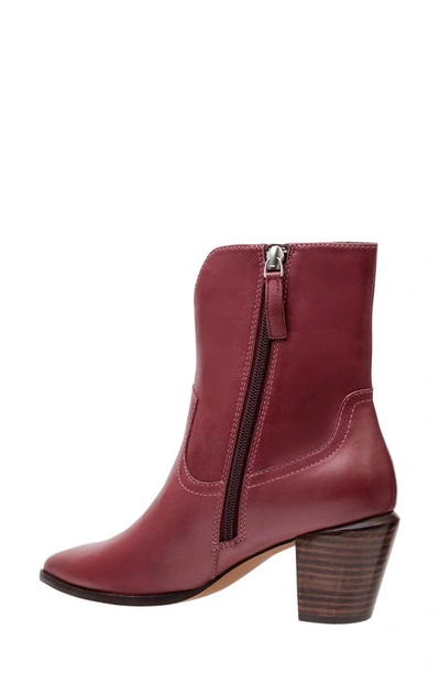 Shop Linea Paolo Wonder Bootie In Burgundy