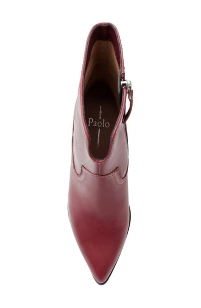 Shop Linea Paolo Wonder Bootie In Burgundy