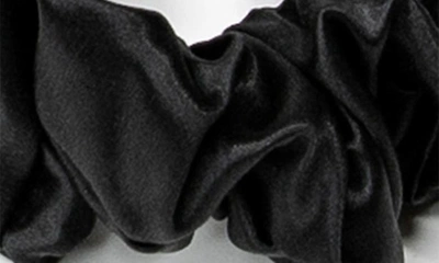 Blissy 3-pack Silk Scrunchies In Black