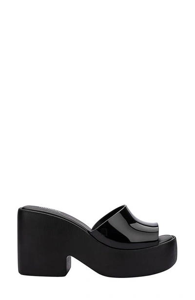 Melissa Women's Posh Ad Slip On Platform High Heel Sandals In Black