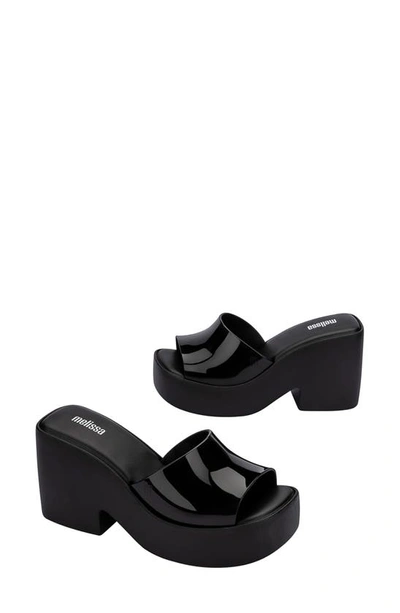 Melissa Women's Posh Ad Slip On Platform High Heel Sandals In Black