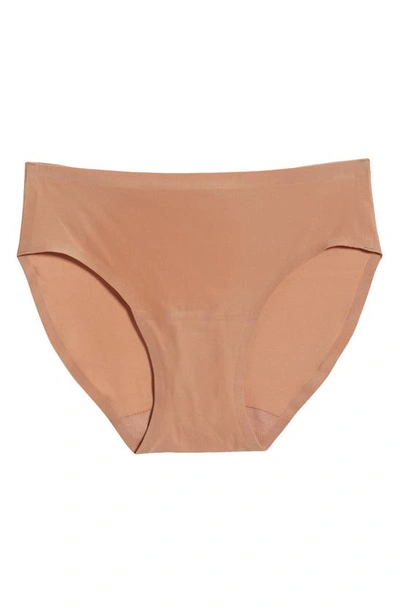 Shop Chantelle Lingerie Soft Stretch Bikini In Coffee Latte-2t