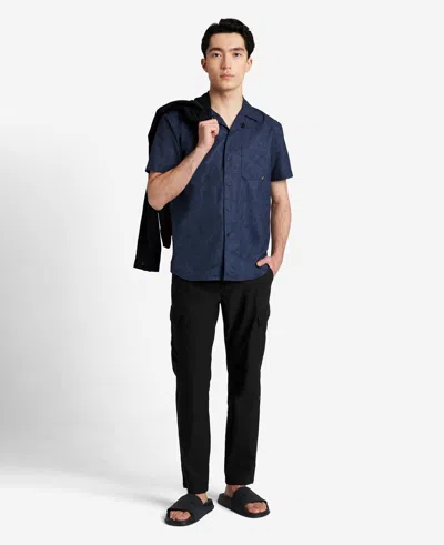 Kenneth Cole Slim Fit Stretch Cargo Pant In Black