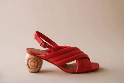 Shop Huma Blanco Franny Sandals In Tomato In Red