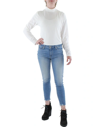 Shop Kingston Grey Juniors Womens Mock Turtleneck Cropped Pullover Top In Multi