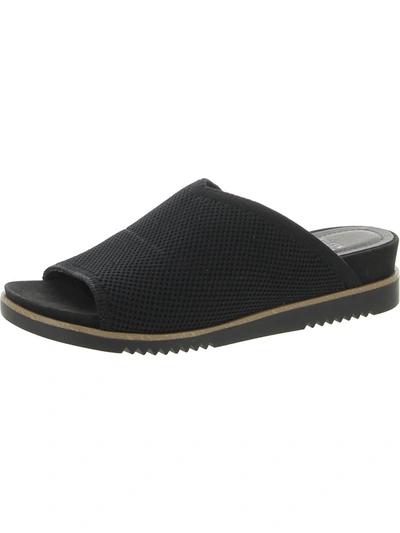 Shop Eileen Fisher Womens Knit Slip-on Slide Sandals In Black