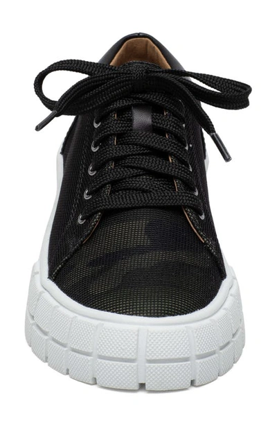 Shop Linea Paolo Kenzi Platform Sneaker In Camo/ Black
