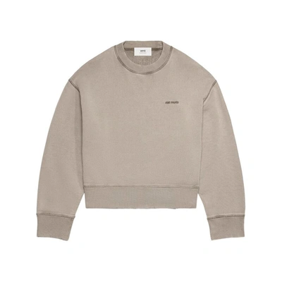Shop Ami Alexandre Mattiussi Ami Paris Sweatshirts In Grey