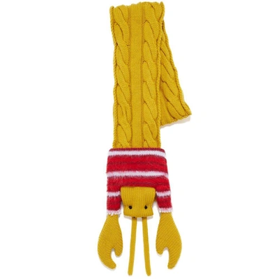 Shop Marni Scarves In Yellow/red