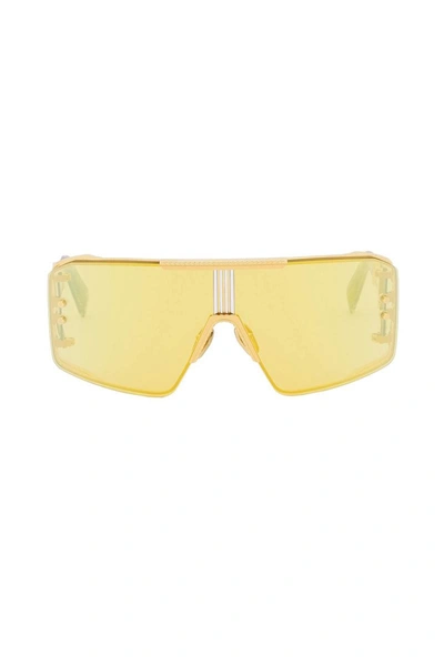 Shop Balmain Sunglasses In Yellow