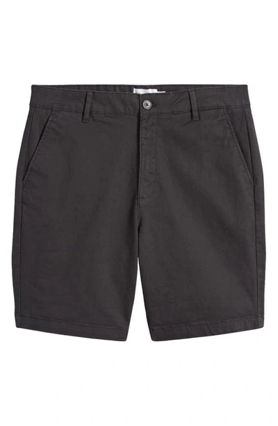 Shop Topman Skinny Stretch Cotton Chino Shorts In Black